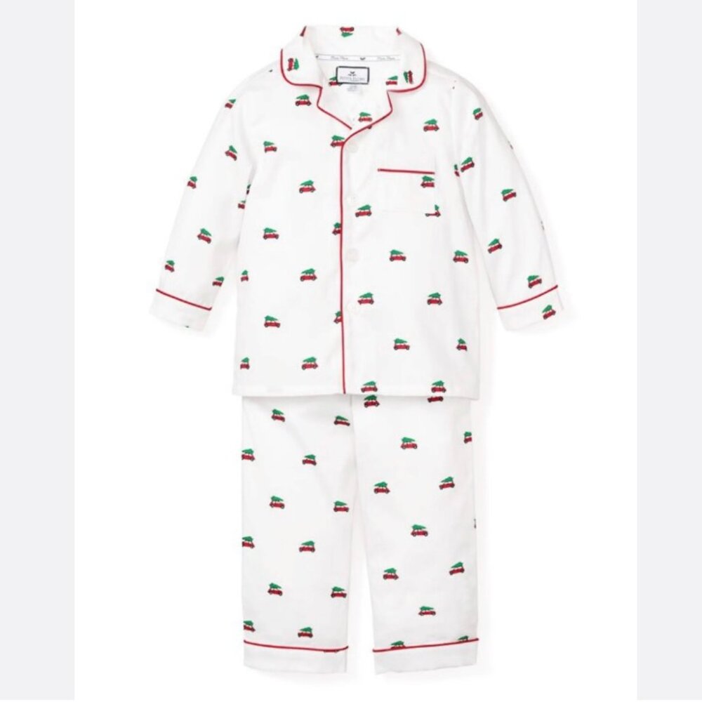 Petite Plume Kid's Twill Pajama Set in Holiday Journey